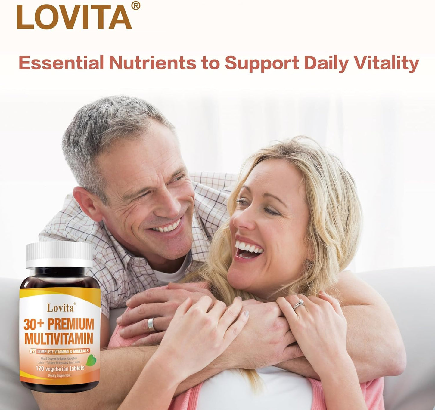 Nutrient-Rich Bundle: Lovita Flaxseed Oil & Premium Multivitamin for Adults 30+ (Vegetarian)