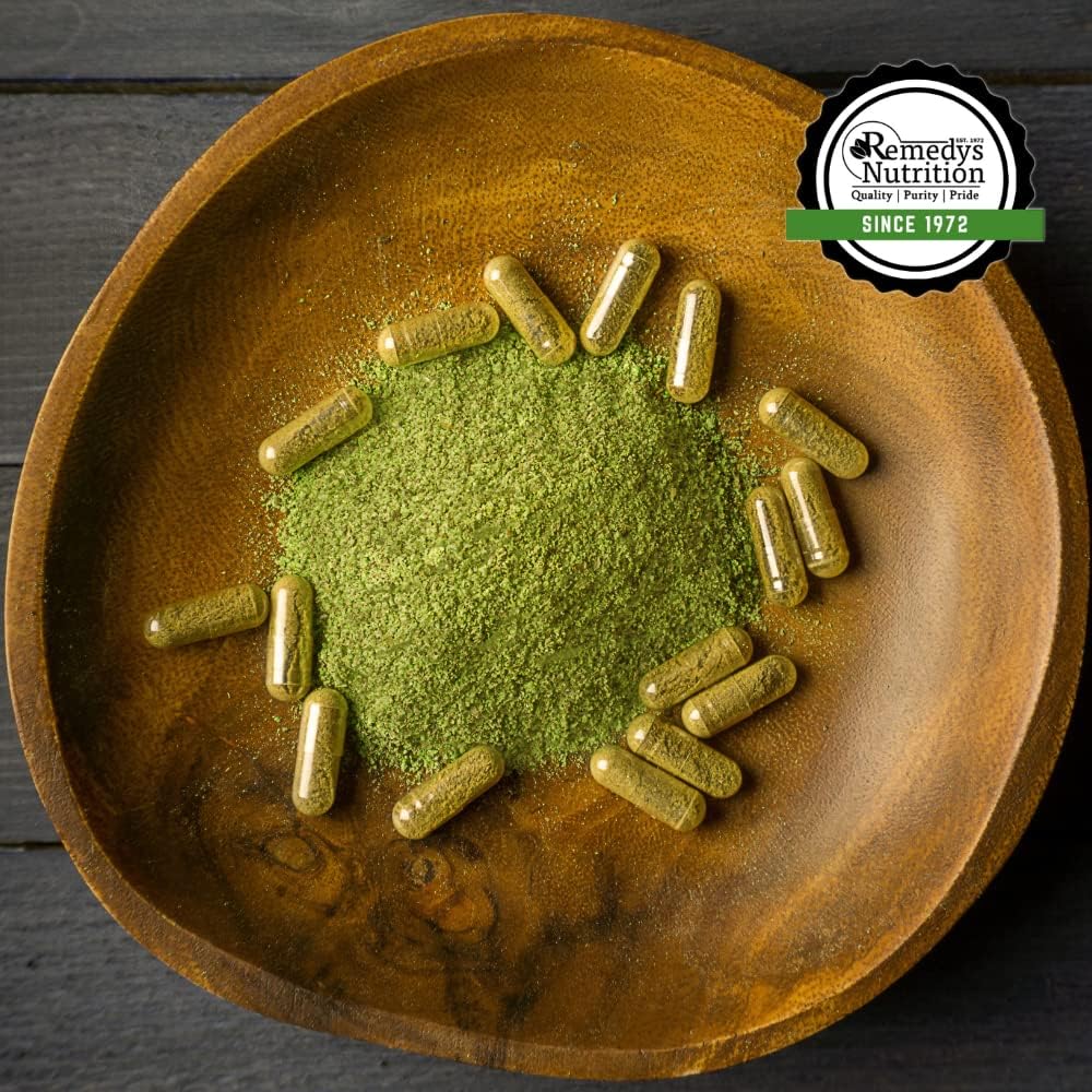 Nutrient-Rich Chlorella Seaweed Capsules | 1,000mg, 60 Vegan Herbal Supplements | 2 Month Supply | Non-GMO, Gluten-Free, Dairy-Free