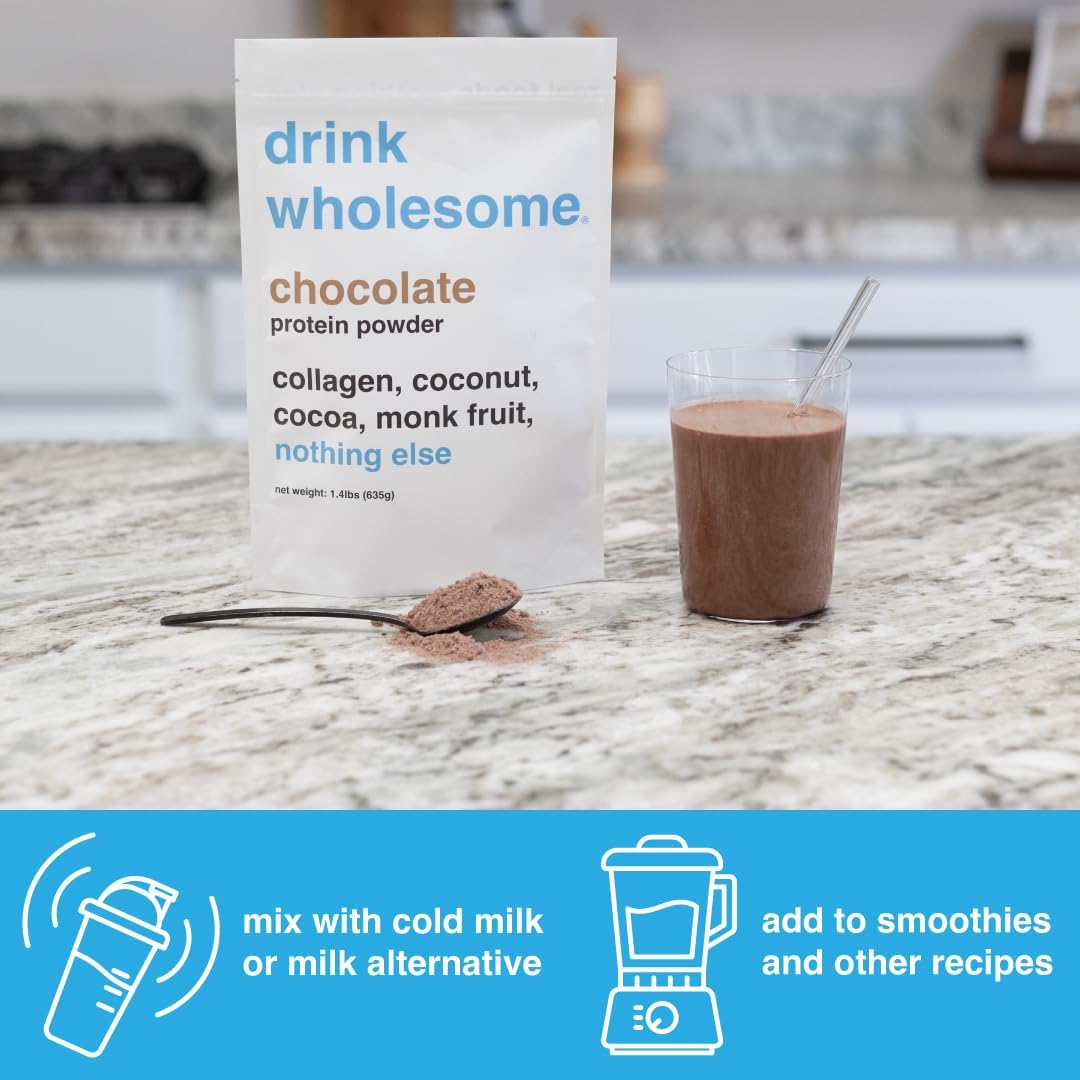 Nutrient-Rich Chocolate Collagen Protein Powder | Gentle on Digestion | Dairy & Lactose Free | No Artificial Sweeteners | Suitable for AIP, Carnivore & Paleo Diets | Safe for All Ages