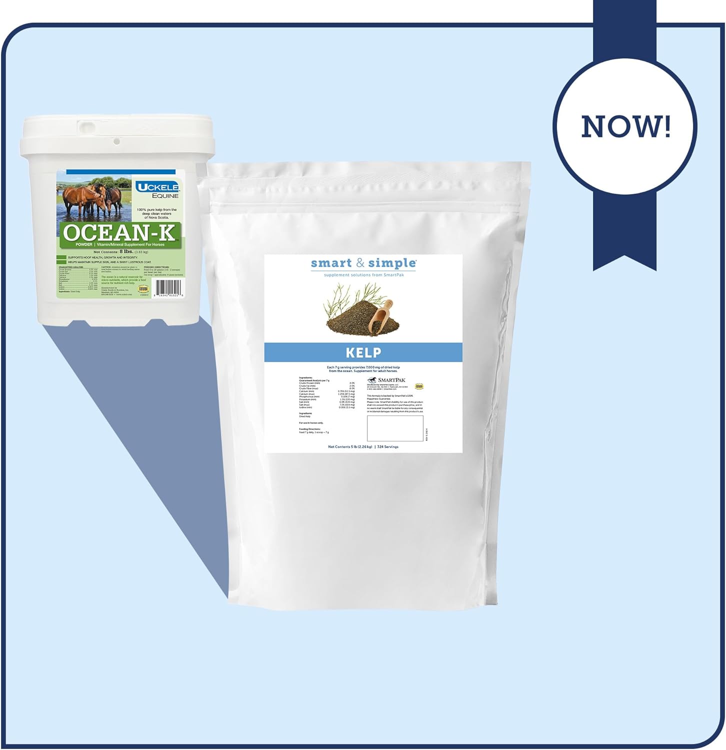 Nutrient-Rich Kelp Meal for Horses | Seaweed Supplement with Minerals and Vitamins | Supports Horse Health | 5lb Pack