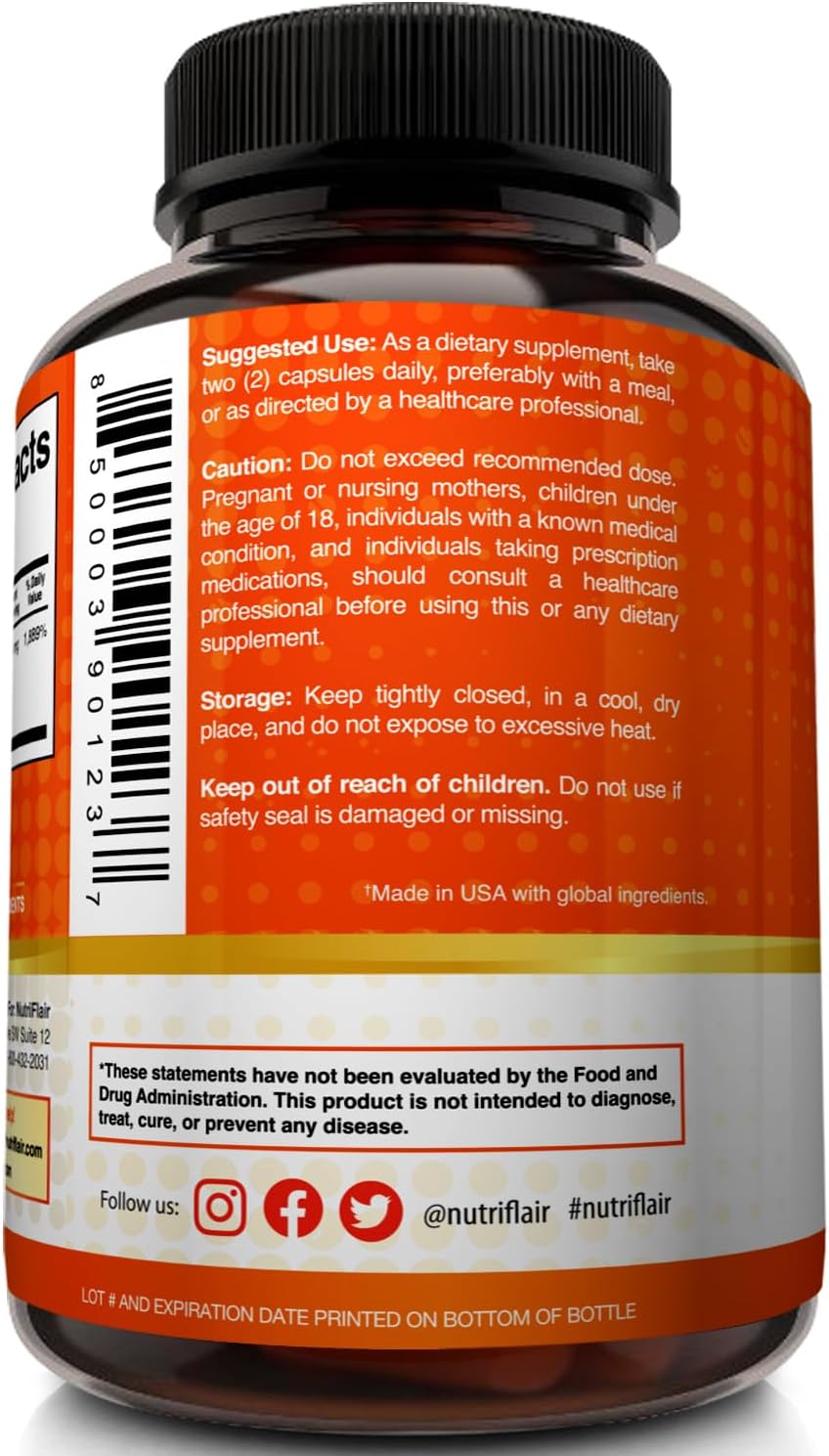 NutriFlair Liposomal Vitamin C 1700mg Capsules - High Absorption Antioxidant Supplement for Immune Support & Collagen Boost - Non-GMO Vegan Formula