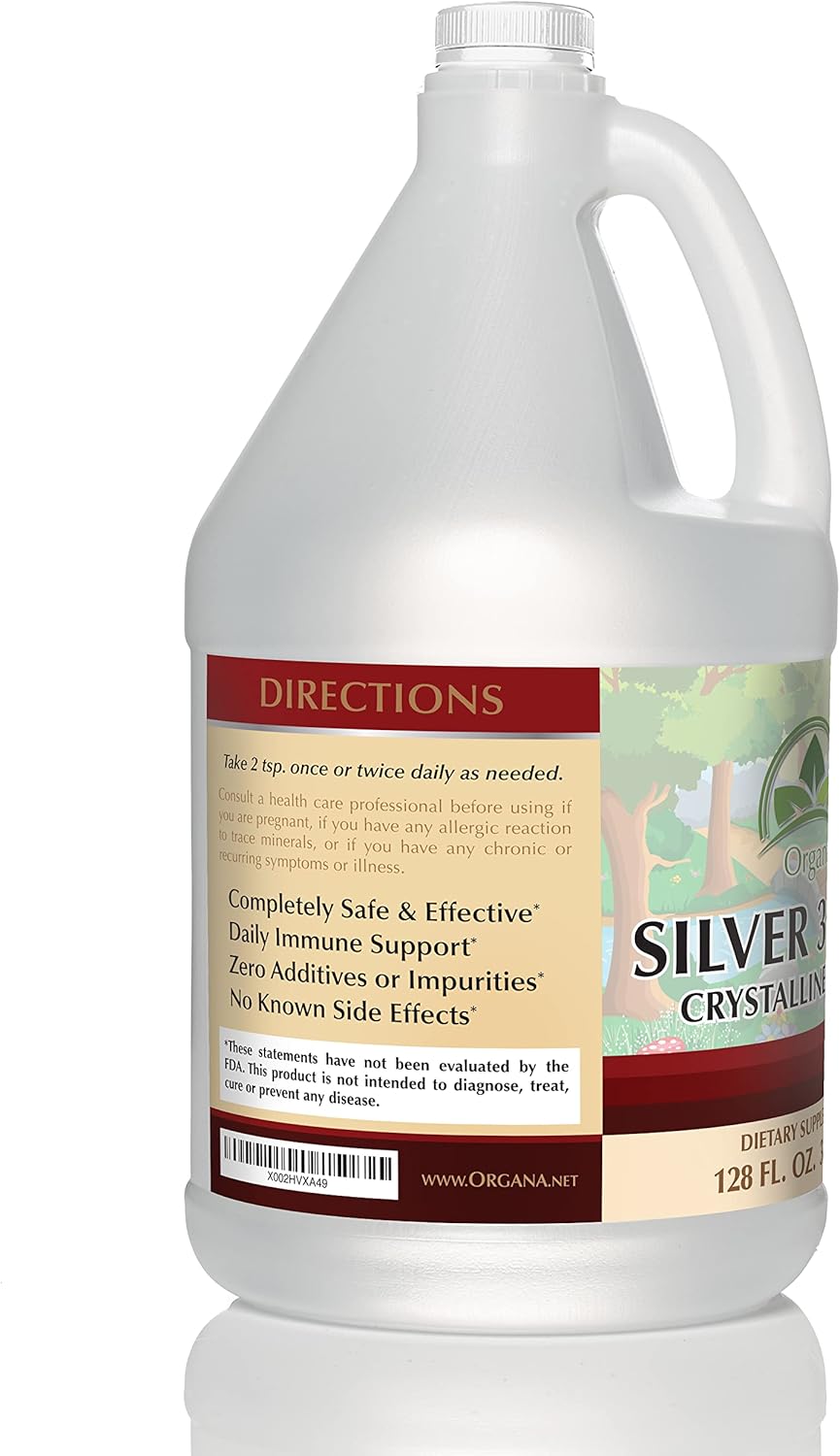 NutriNoche Organa Colloidal Silver - 30 PPM - One Gallon Size