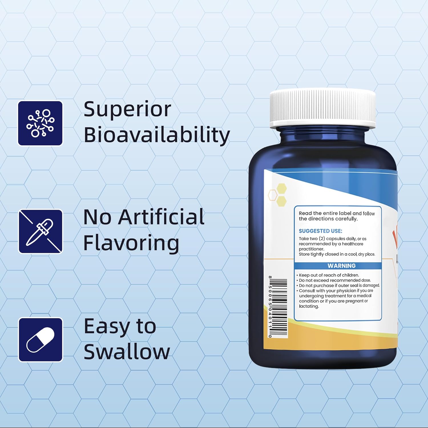 Nutriselect Benfotiamine 500MG Vitamin B1 Capsules - 120 Count, Non-GMO, Vegan, Gluten Free