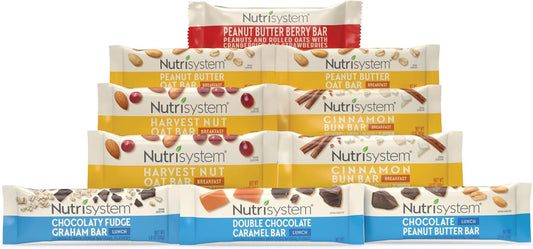 Nutrisystem® Slimming Formula Breakfast and Lunch Bar Variety Pack - 10 Bars
