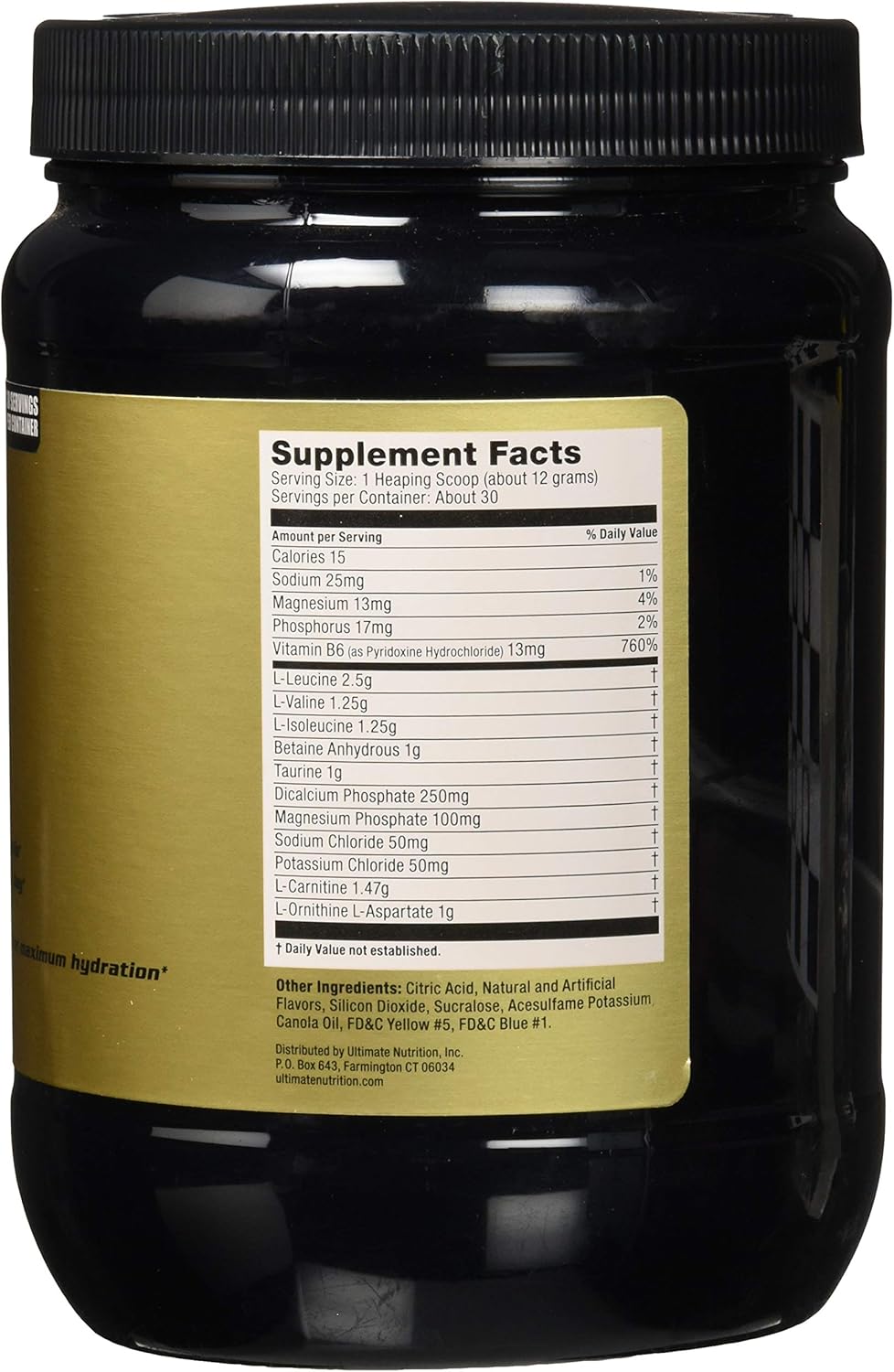 Nutrition Intra Gold Workout Energy Supplement with Electrolytes, Carnitine, Ornithine, and Aspartate - 30 Servings, Sour Apple Flavor