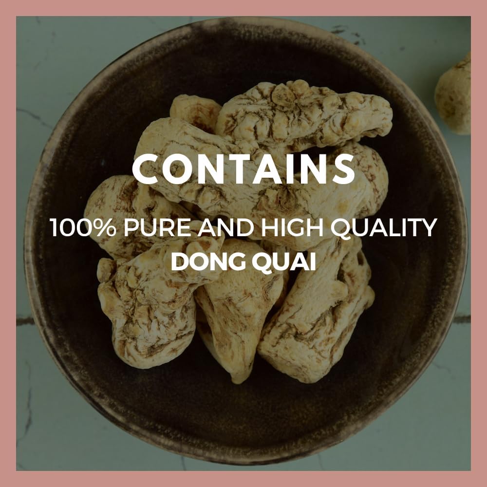 Nutrition Remedy Dong Quai Capsules - 1,000mg | 60 Vegan Herbal Supplements | Two Month Supply | Non-GMO, Gluten-Free, Dairy-Free