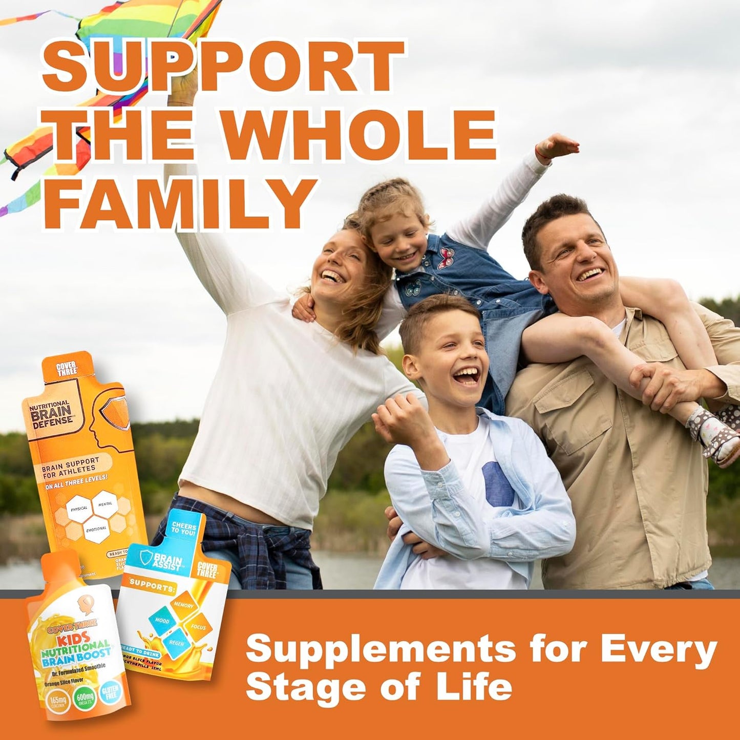 Nutritional Brain Supplement with Omega 3 Fish Oil, Curcumin & Uridine, Liquid DHA EPA Formula for Athletes