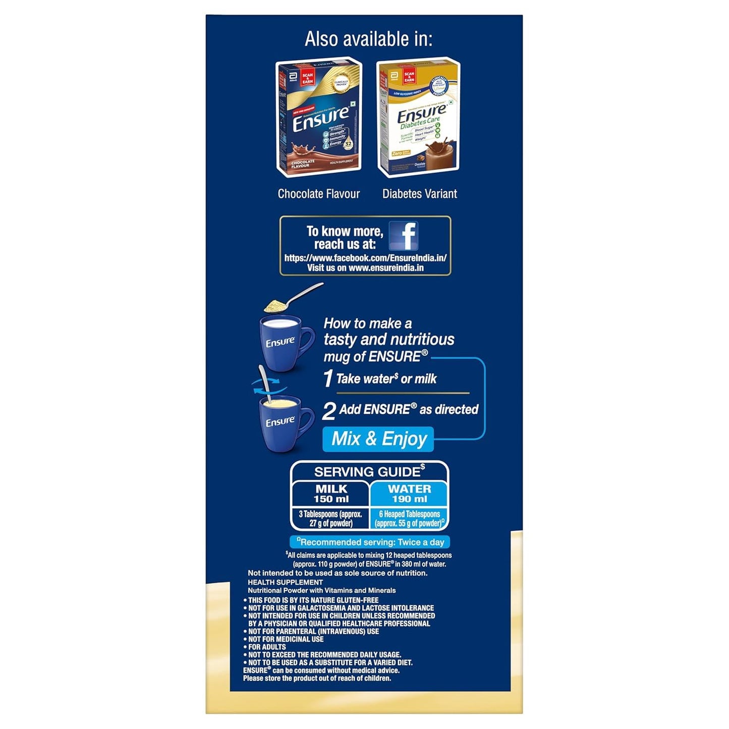 Nutritional Vanilla Protein Drink for Adults with 32 Nutrients - 950g