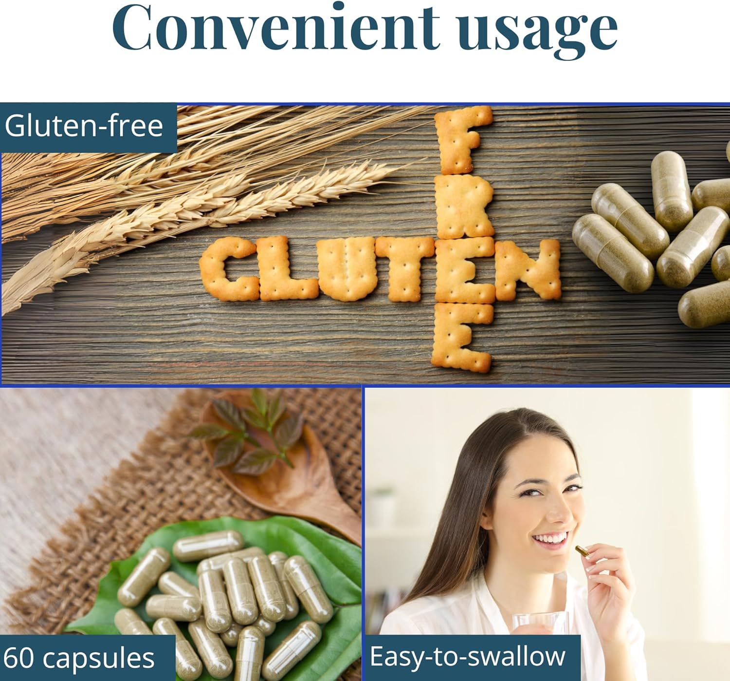 Nutritunes NutriWit - Cognitive Function Supplement for Brain Health and Focus - Non-GMO, Gluten-Free - 60 Capsules