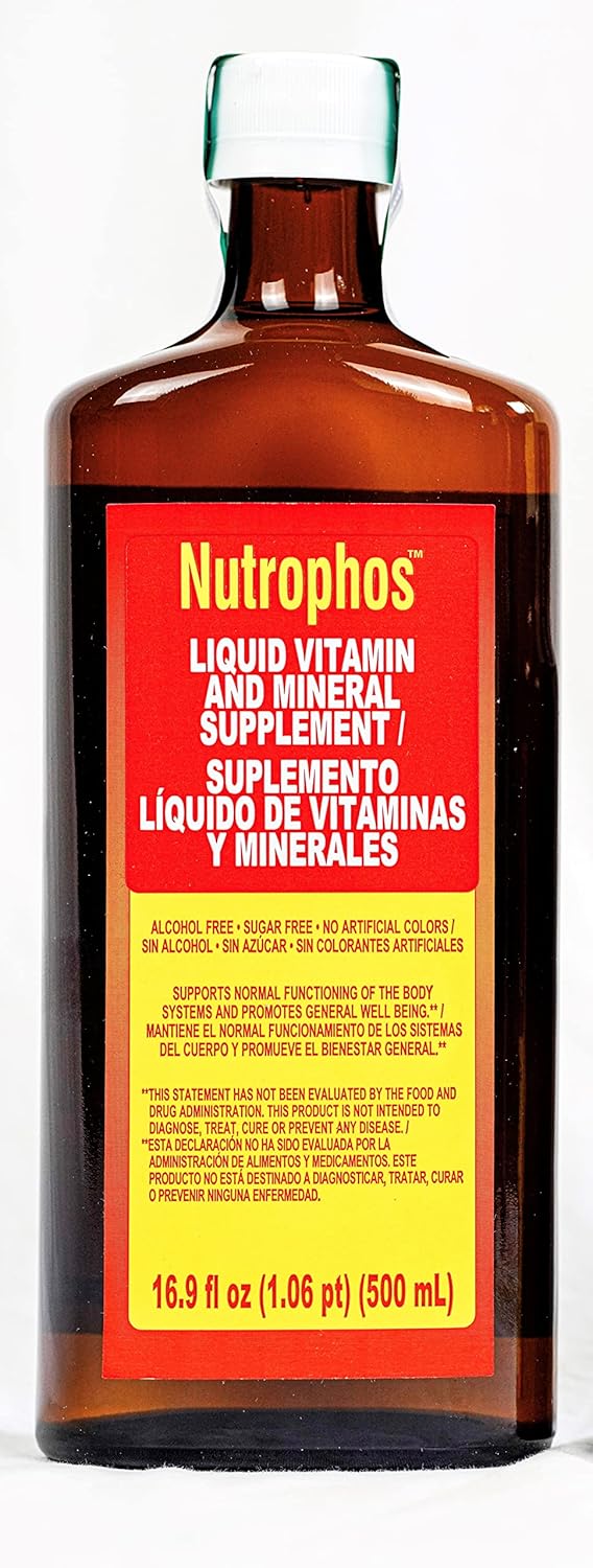 Nutrophos Liquid Dietary Supplement with B Vitamins and Minerals - 500ml Bottle