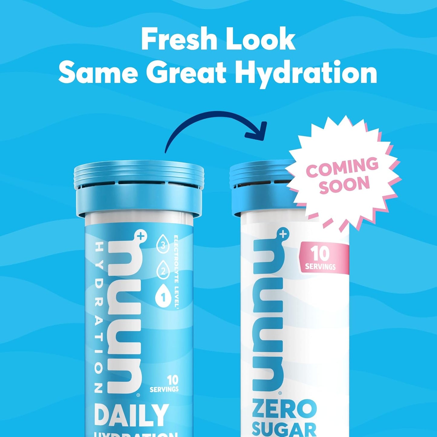 Nuun Hydration Daily Electrolyte Tablets, Orange Sunrise Flavor, Sugar-Free, 5 Essential Electrolytes, Vegan & Gluten-Free, 8 Pack