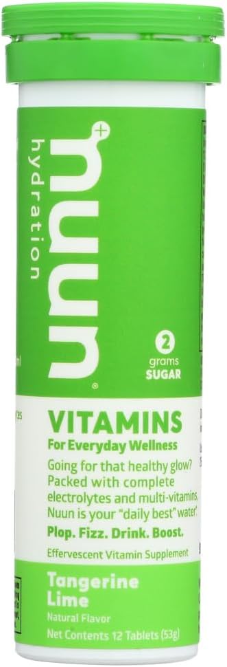 Nuun Vitamins Tangerine Lime Hydration Tabs - 36 Tablets for Daily Use
