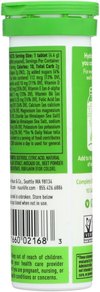 Nuun Vitamins Tangerine Lime Hydration Tabs - 36 Tablets for Daily Use