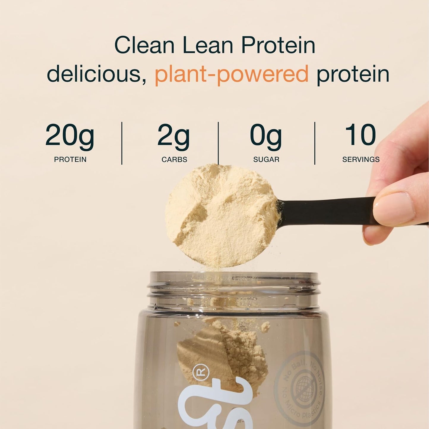 Nuzest Clean Lean Protein Powder - Premium Vegan Plant-Based Protein Shake, Rich Chocolate Flavor - Dairy, Gluten, GMO Free - 9 oz Each, Pack of 10