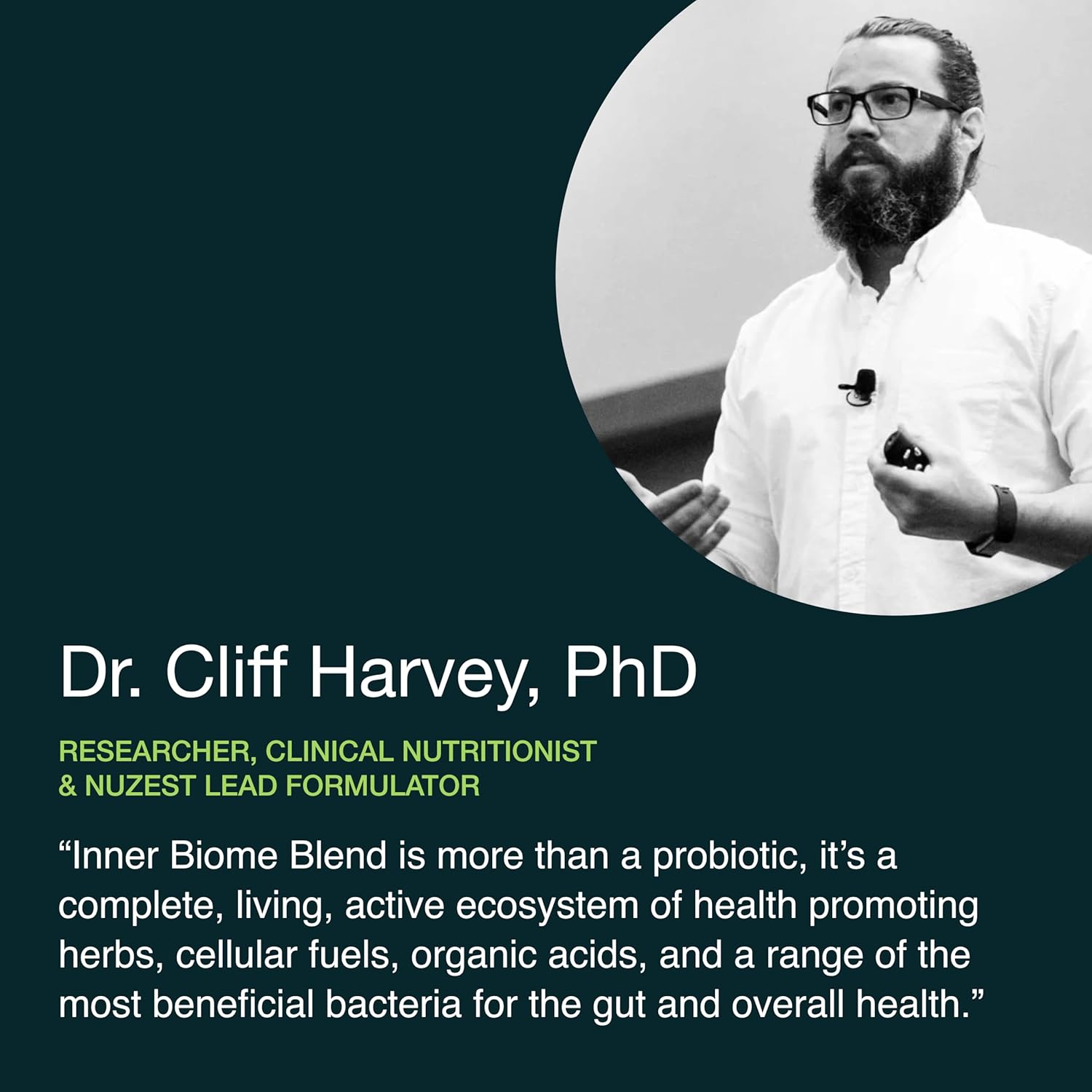 Nuzest Inner Biome Blend Liquid Drink Mix - Microbiome Support with Prebiotic, Probiotic & Postbiotic - 8 Cultures, 19 Herbs - Vegan & Organic - Original Flavour - 16.9 fl.oz/500ml