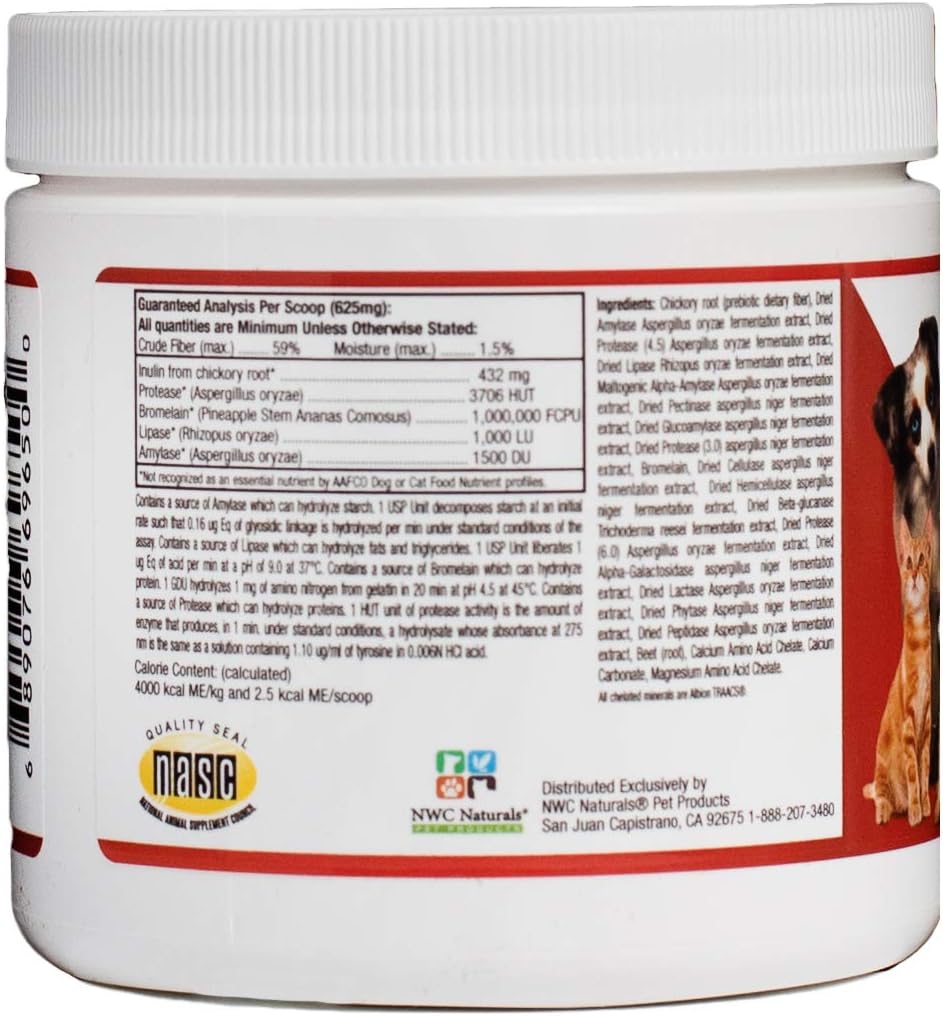 NWC Naturals Twin Pack: Total-Zymes and Total-Biotics Probiotics and Digestive Enzymes for Dogs and Cats - 8-Ounce each