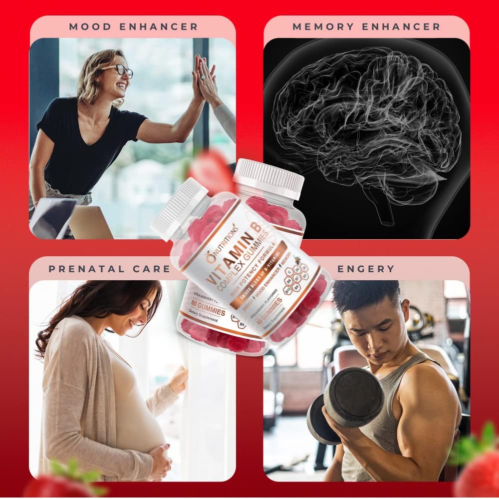 O NUTRITIONS Health Trio: Vitamin B Complex Gummies, Sea Moss Gummies, & Super Cell Capsules