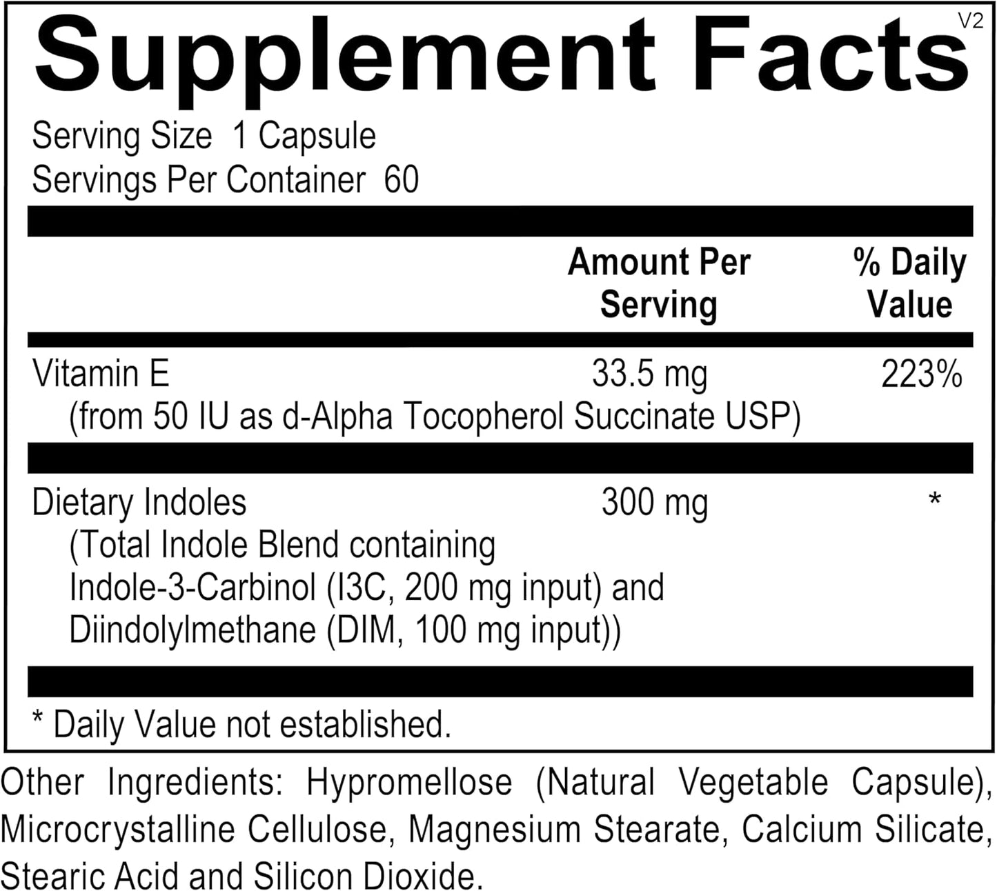 OBGYN Developed 300mg DIM Supplement for Estrogen & Hormone Balance - 2 Month Supply (60 Tablets)