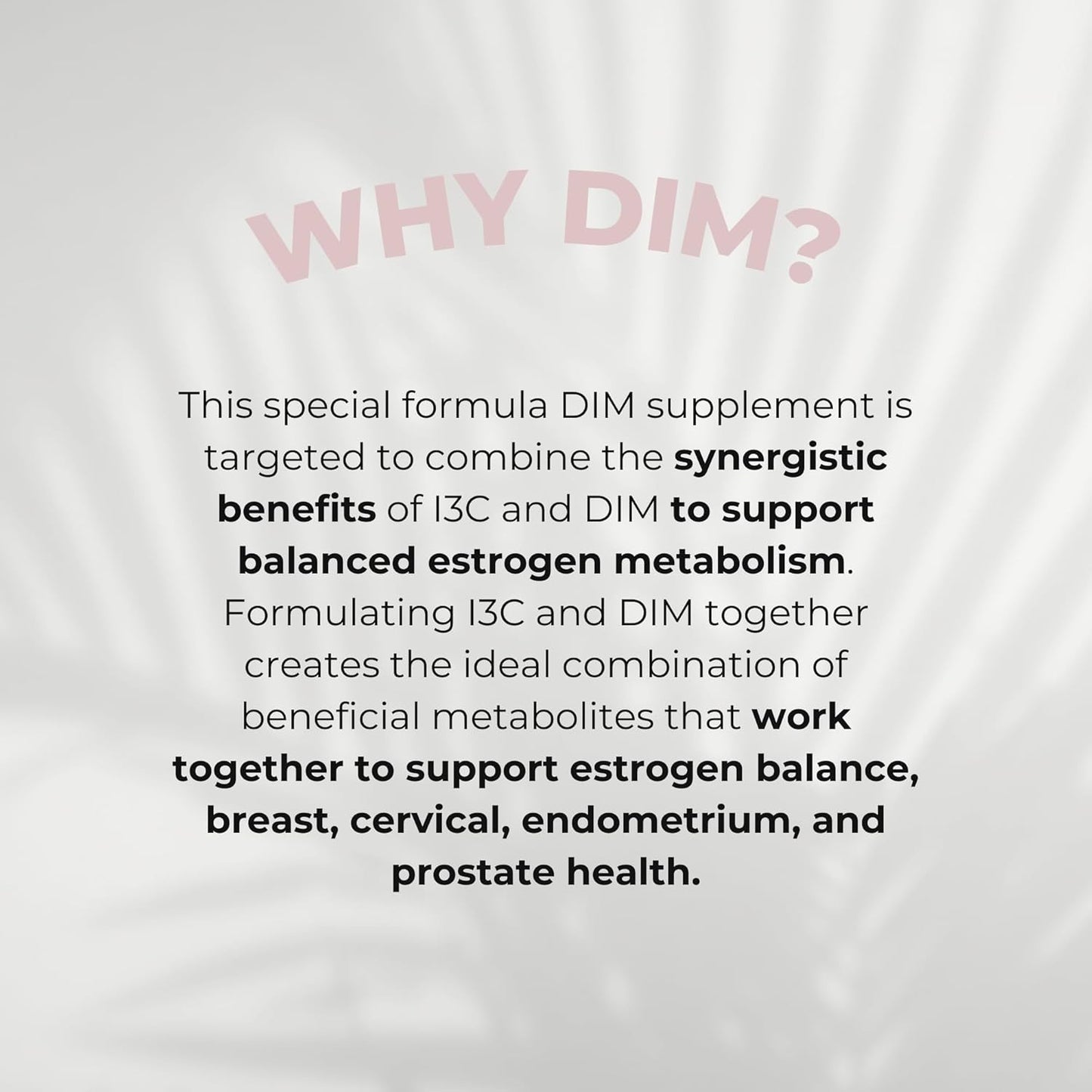 OBGYN Developed 300mg DIM Supplement for Estrogen & Hormone Balance - 2 Month Supply (60 Tablets)
