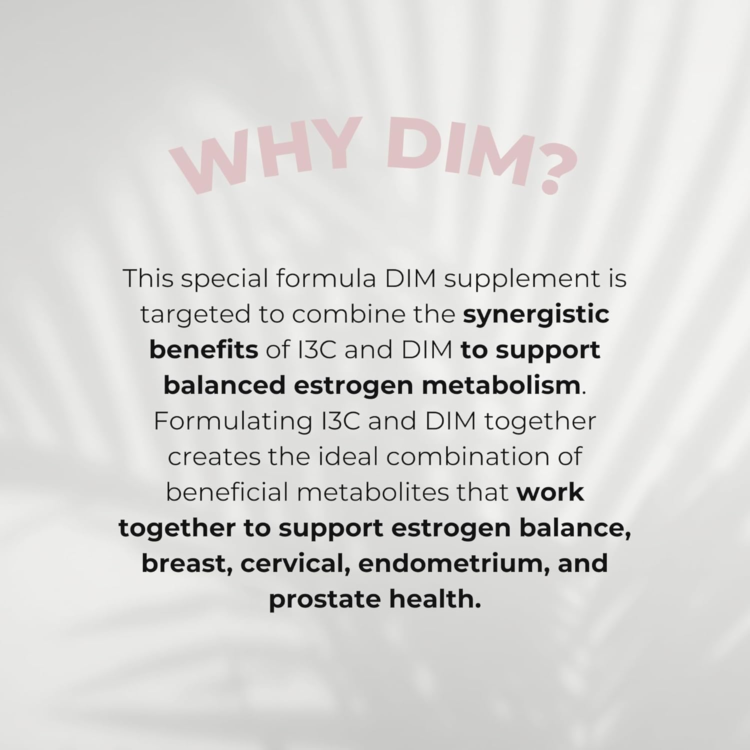 OBGYN Developed 300mg DIM Supplement for Estrogen & Hormone Balance - 2 Month Supply (60 Tablets)
