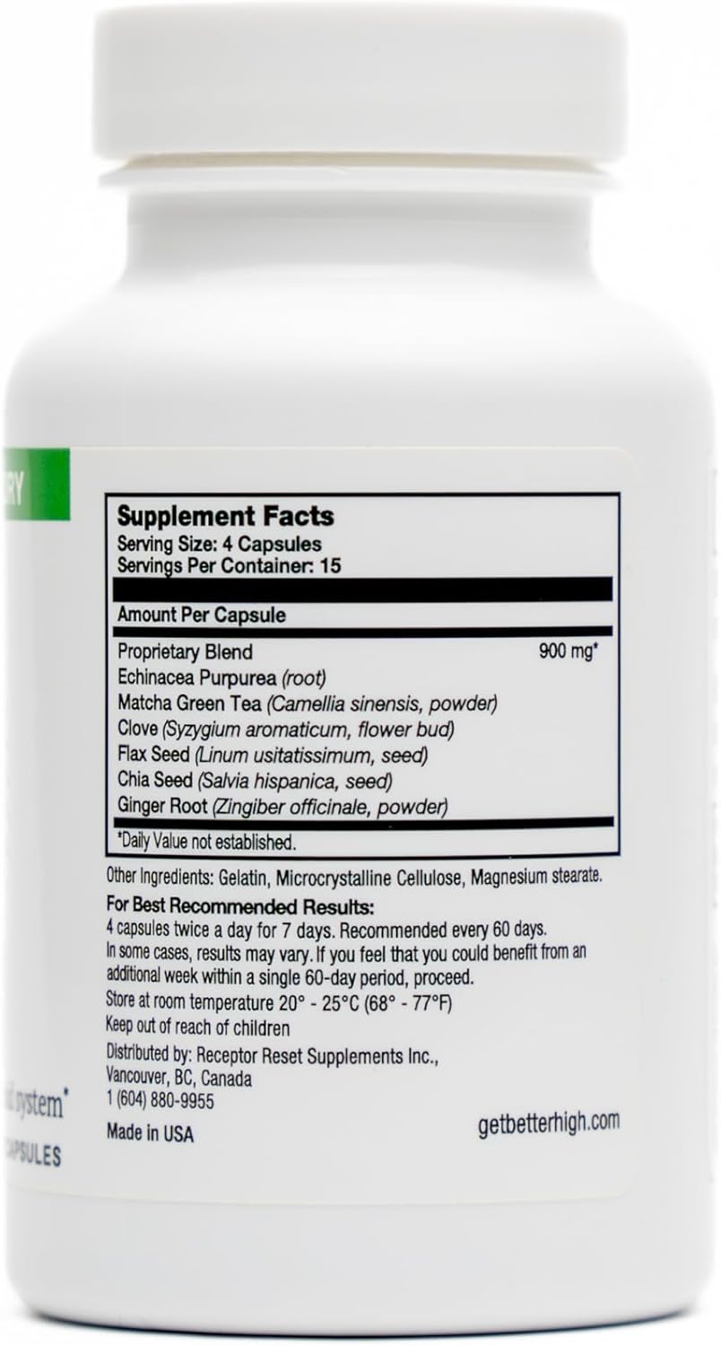 ODii Cleanse Detox Capsules - 900mg for Energy, Immune Support, Inflammation Relief, Digestive Health - Men and Women - Boost Vitality