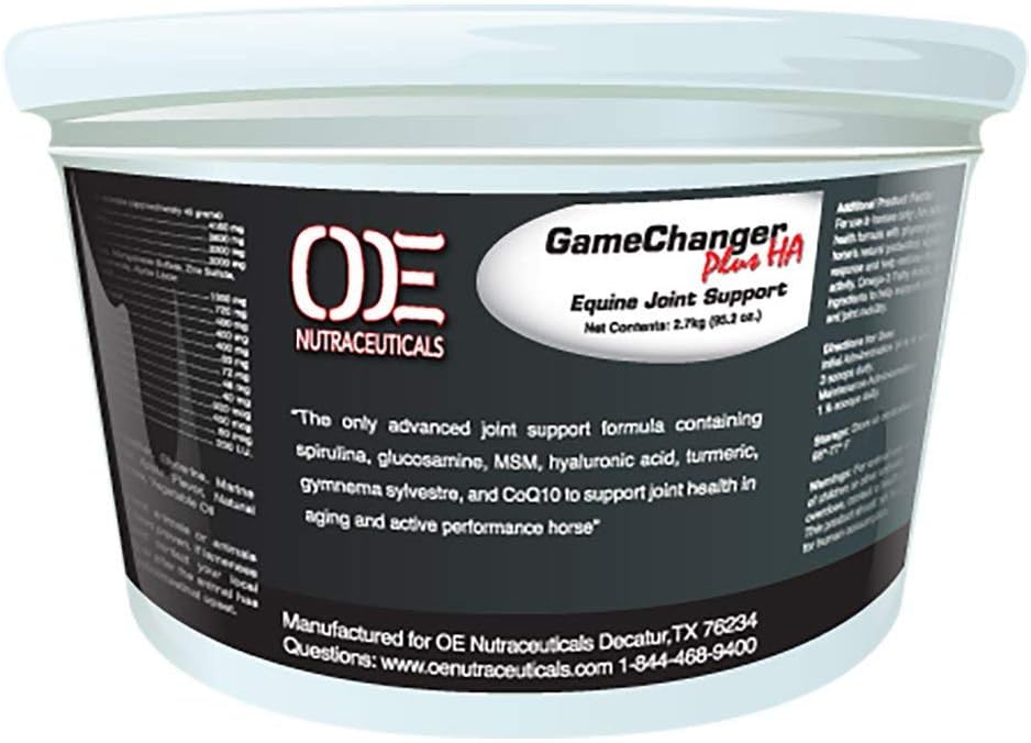 Oe Nutraceuticals Game Changer Plus HA Equine Joint Support Supplement 95.2oz Bottle