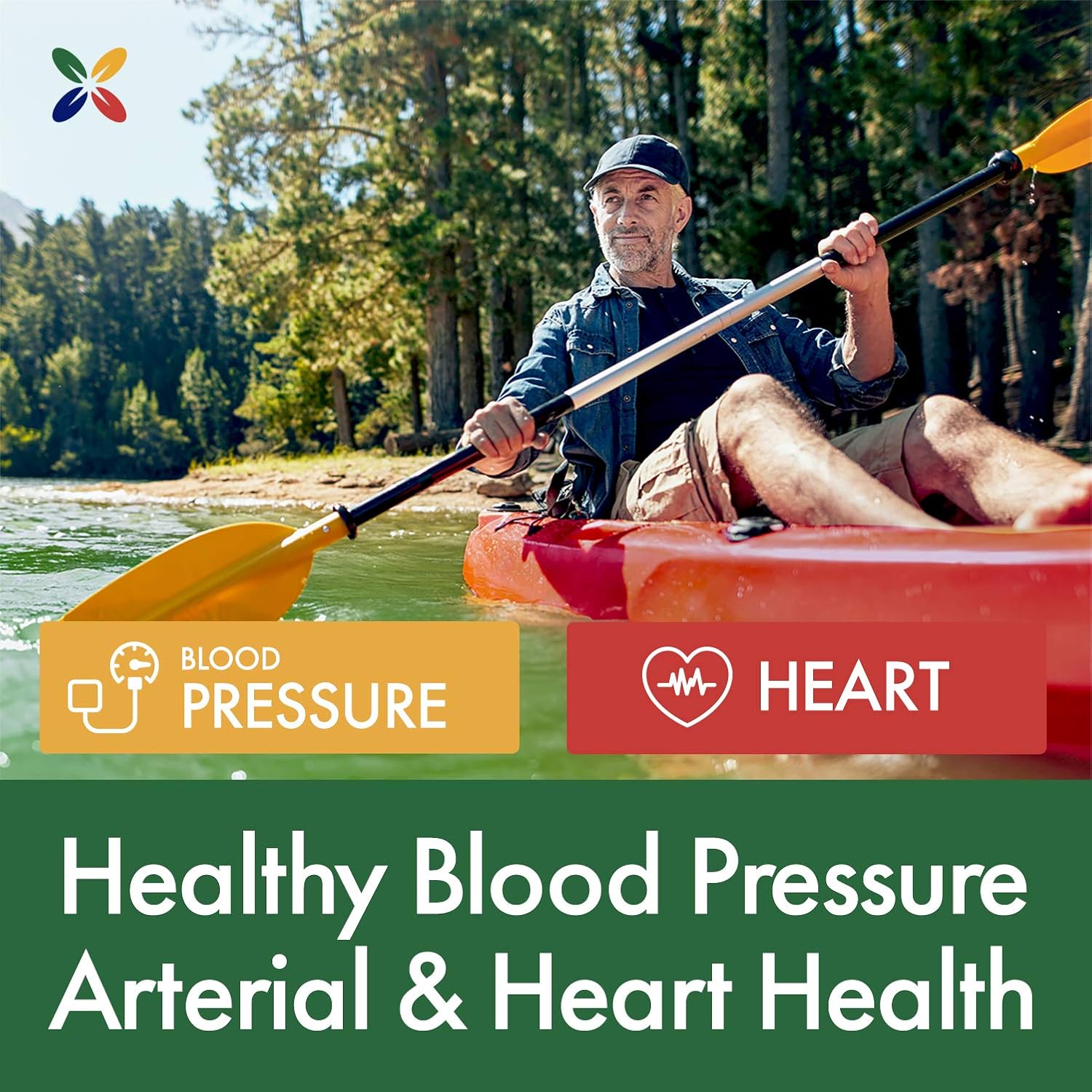 OliPure BP Ultra with CoQ10 - Natural Blood Pressure Support Supplement - Heart & Circulation Health - 60 Vcaps