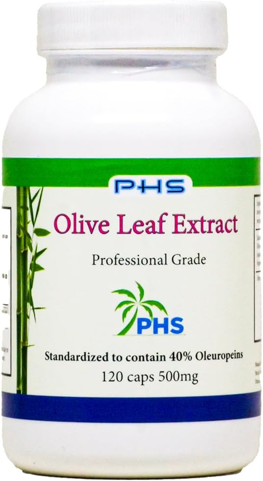 Olive Leaf Extract Capsules - 40% Oleuropein - 120 Count