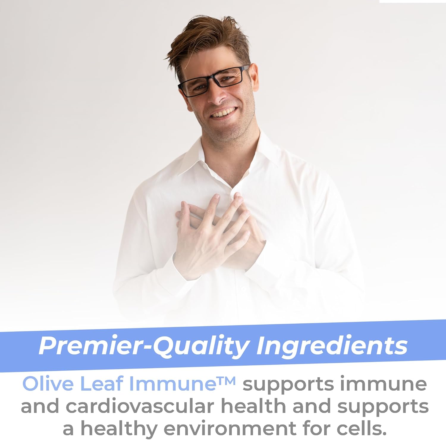 Olive Leaf Extract Capsules - Immune & Heart Health Support Supplement with Oleuropein - 60 Vegetarian Capsules