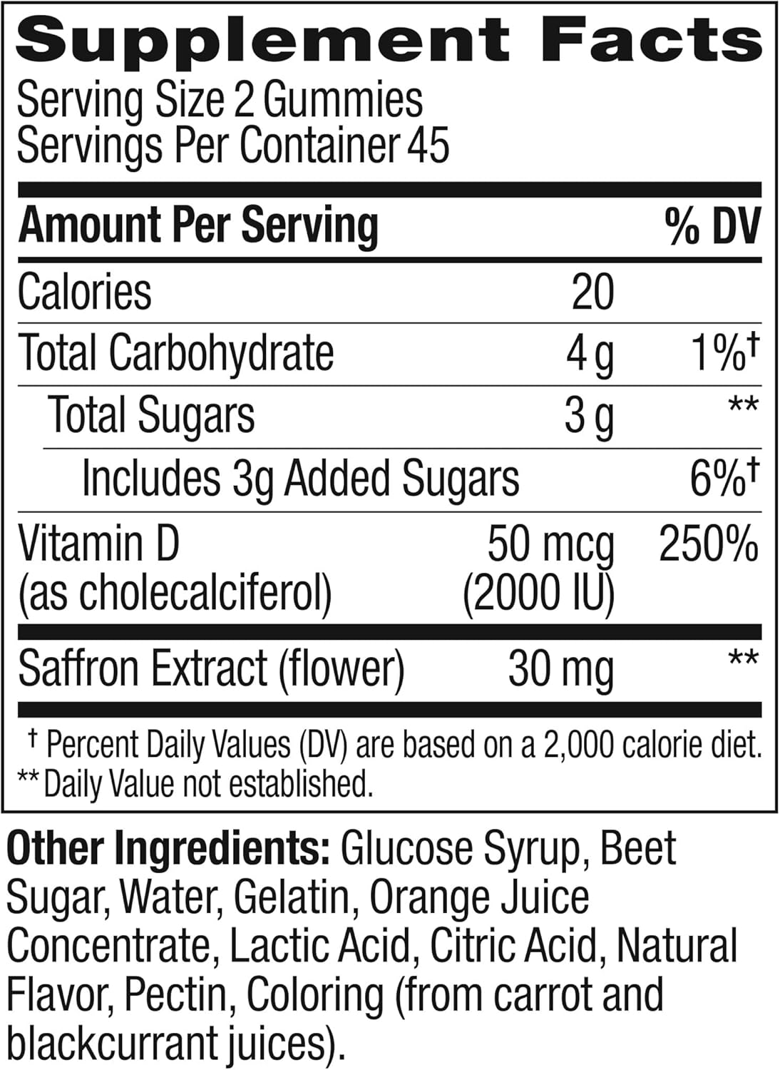 OLLY Hello Happy Gummy Worms: Mood Balance Support Supplement with Vitamin D and Saffron - 90 Count