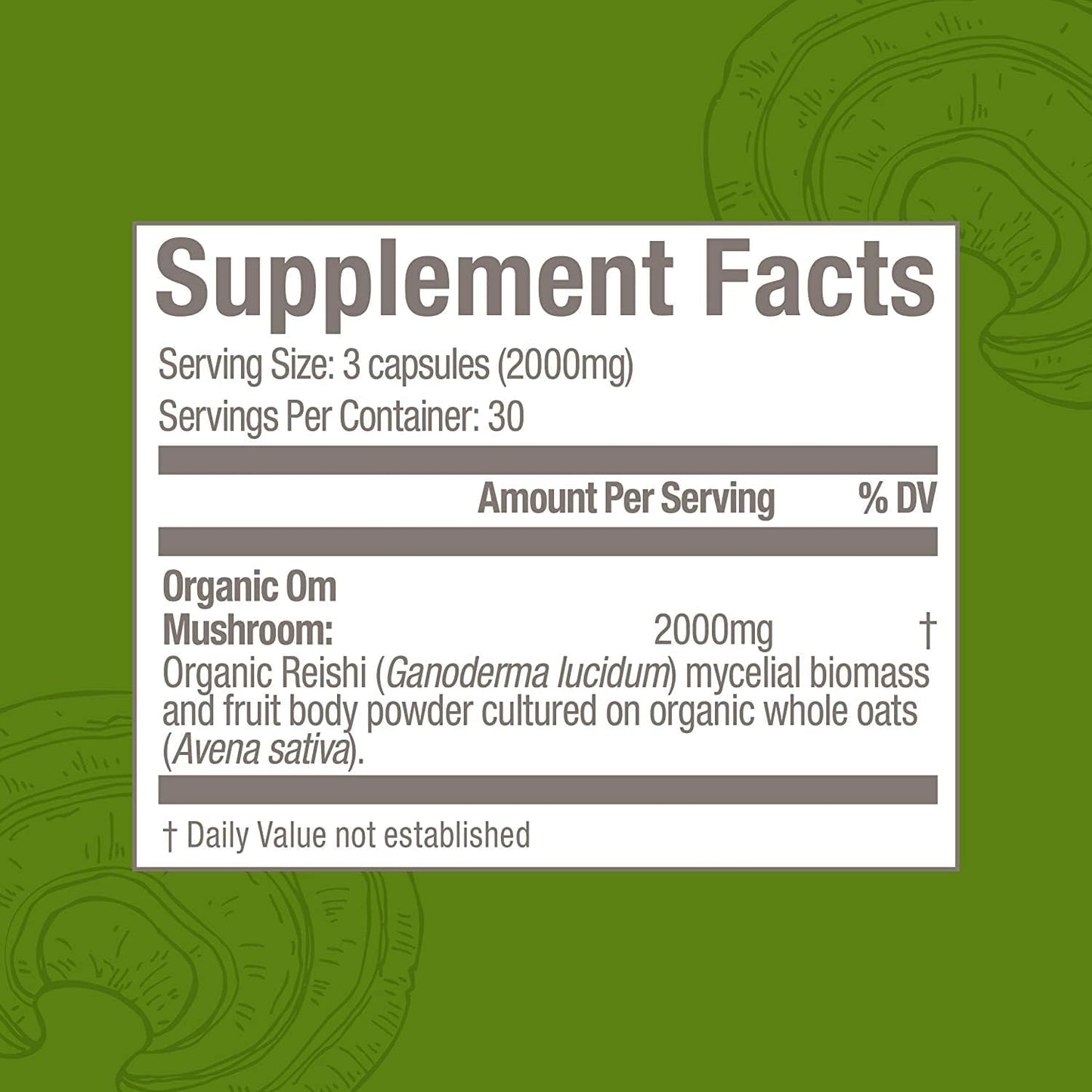OM Mushroom Superfood Reishi Capsules - Stress & Immune Support Supplement, 90 Count