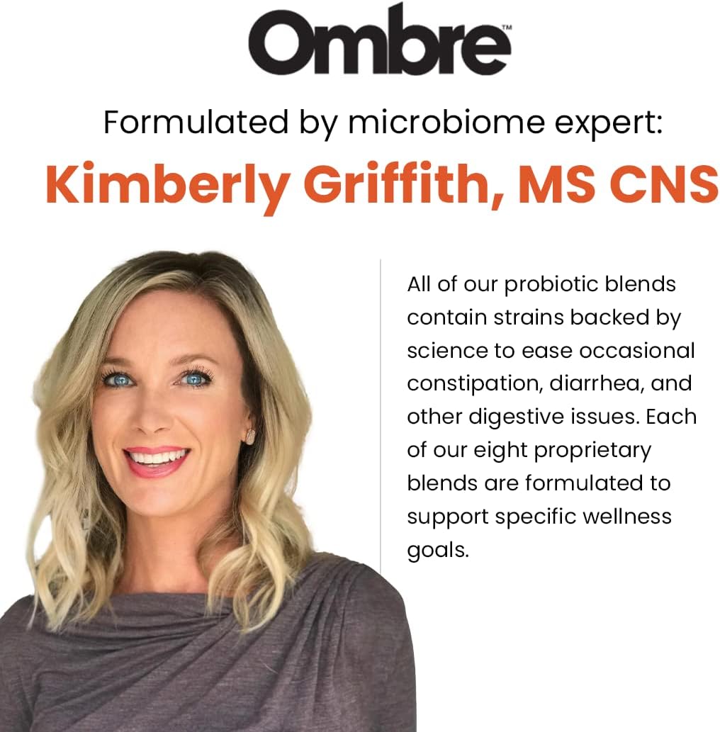 Ombre Rise Prebiotic Powder Fiber Supplement for Digestive Regularity & Wellness - Water Soluble, Fast-Absorbing, Gentle on Stomach - 8.5oz Tub, 30 Servings