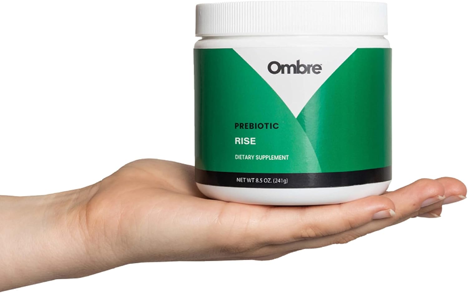Ombre Rise Prebiotic Powder Fiber Supplement for Digestive Regularity & Wellness - Water Soluble, Fast-Absorbing, Gentle on Stomach - 8.5oz Tub, 30 Servings