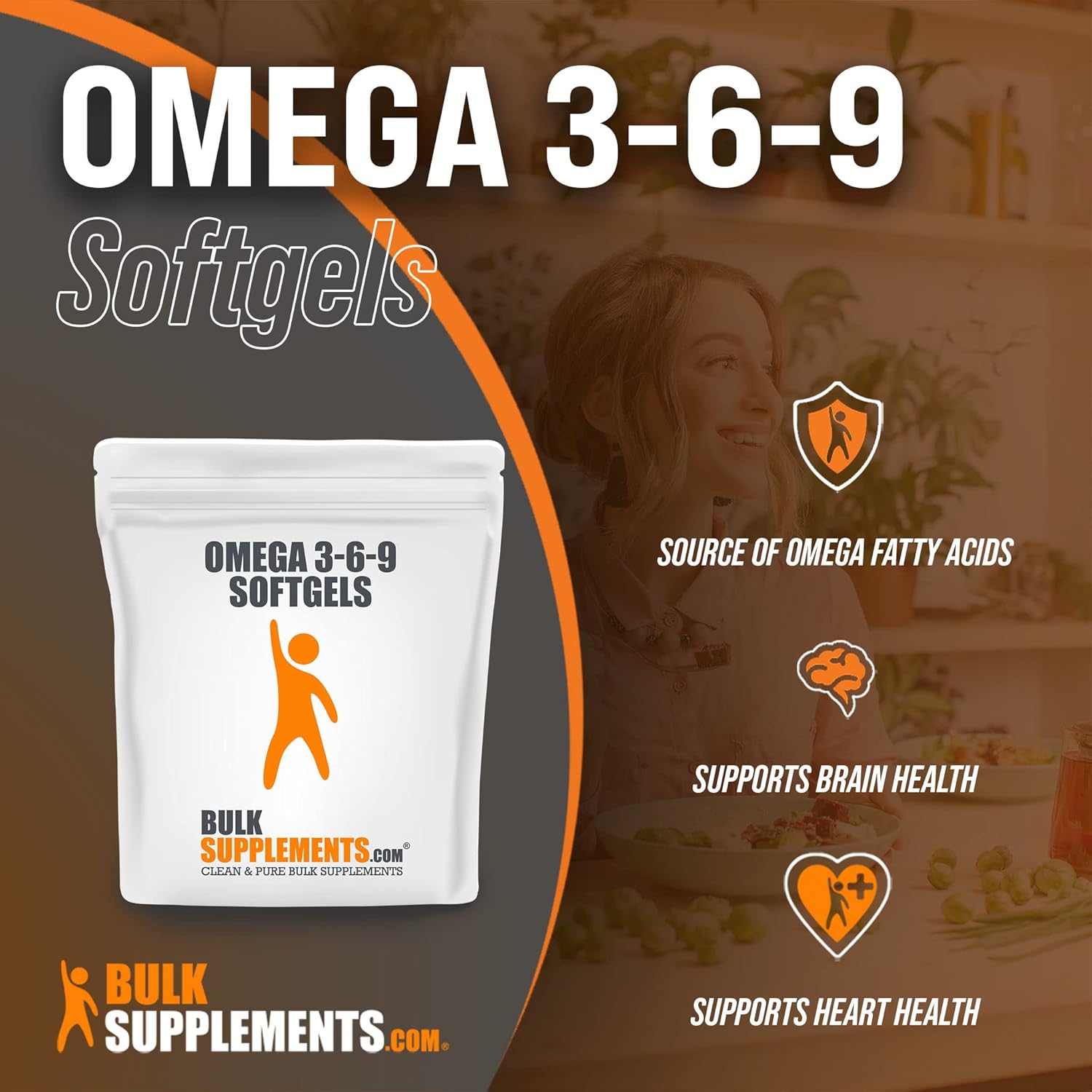 Omega 3-6-9 Softgels - Triple Omega Supplement with Fish Oil - 5000 Softgels Omega 3-6-9 Pills - Omega 3 Supplement with Omega 6 & 9