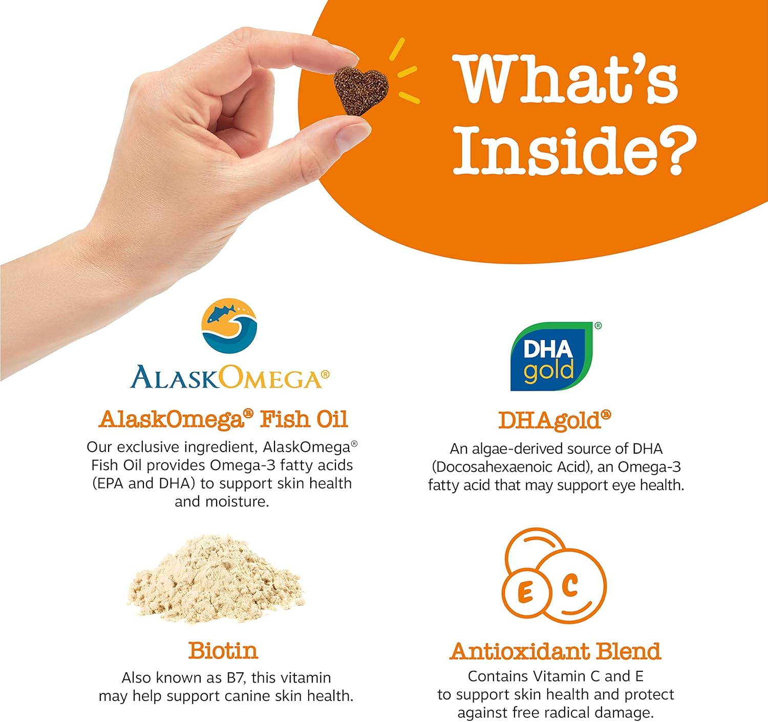 Omega 3 Alaskan Fish Oil Chew Treats for Dogs - AlaskOmega with EPA & DHA Fatty Acids - Hip & Joint Support + Skin & Coat - Chicken Flavor (90 Soft Chews)