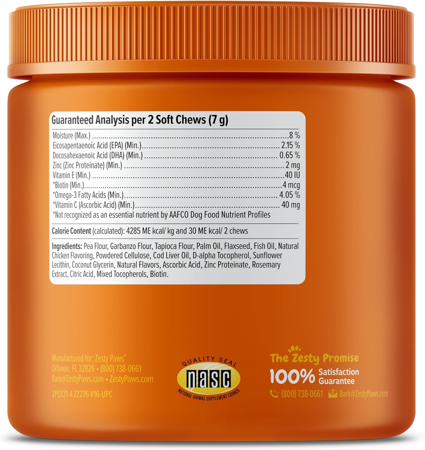 Omega 3 Alaskan Fish Oil Chew Treats for Dogs - AlaskOmega with EPA & DHA Fatty Acids - Hip & Joint Support + Skin & Coat - Chicken Flavor (90 Soft Chews)