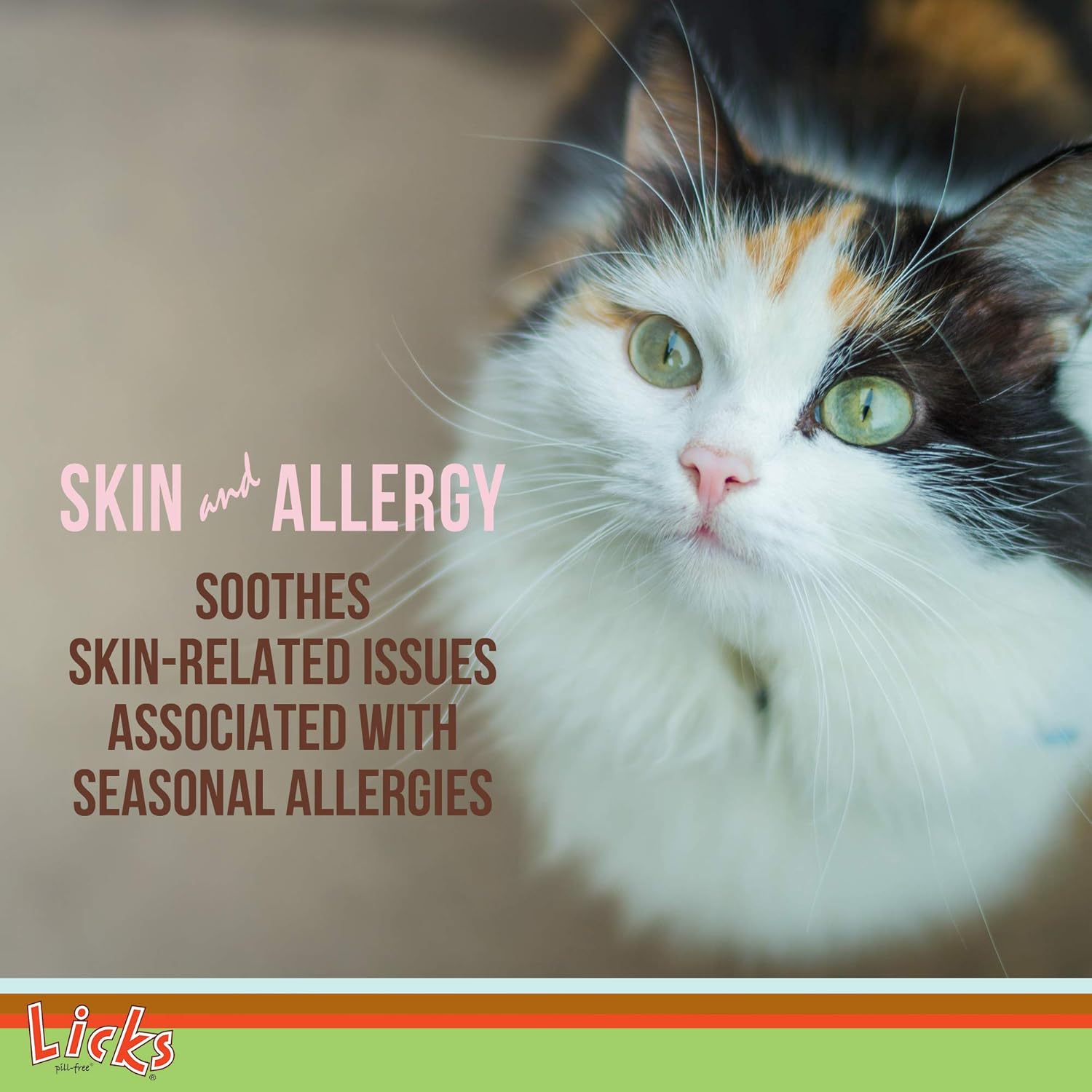 Omega 3 Allergy Relief Gel Packets for Cats with Itchy Skin - Turmeric Supplement - Pill-Free Cat Skin & Allergy Vitamins