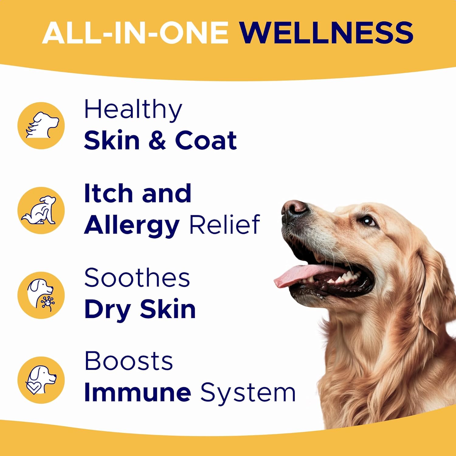 Omega 3 Fish Oil Chews for Dogs (180 Ct) - Skin & Coat Relief - Allergy & Itch Support - Healthy Hearts, Hips & Joints - Natural Salmon Oil Formula