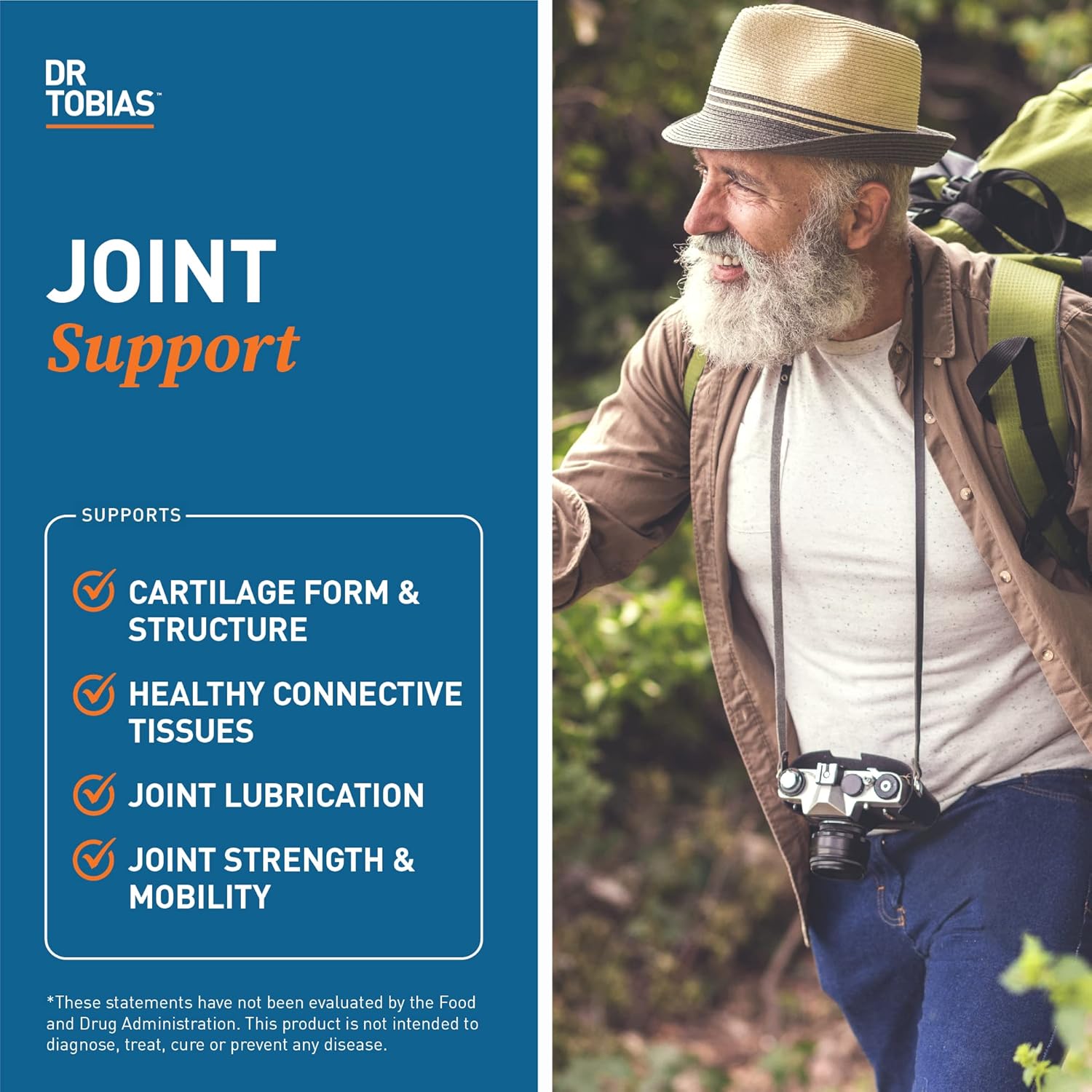 Omega 3 Fish Oil & Joint Support Supplement by Dr. Tobias - Promotes Heart, Brain, and Immune Health, Non-GMO Formula for Joint Comfort