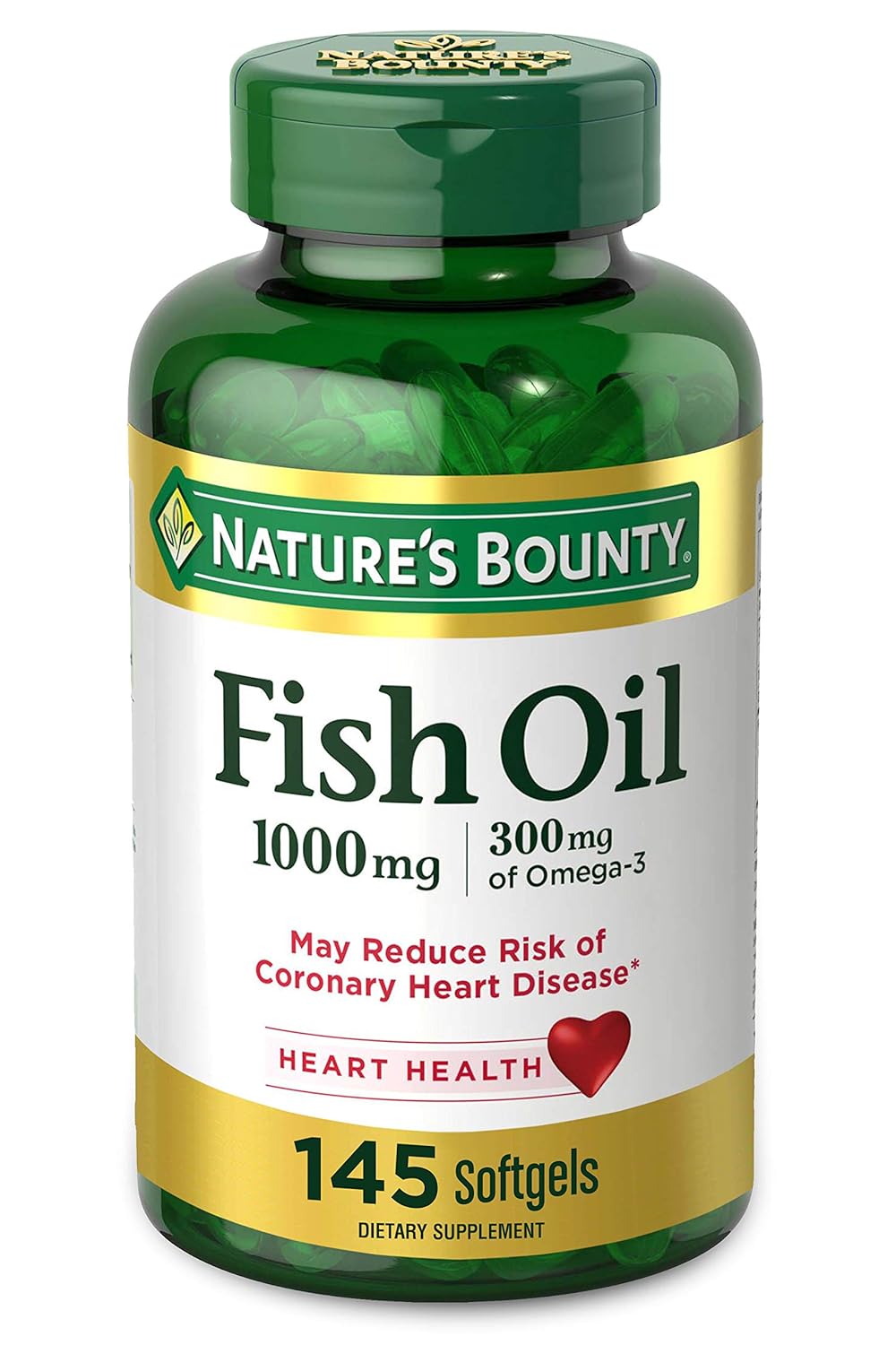 Omega-3 Fish Oil Softgels 1000 mg - 145 Count by Nature's Bounty