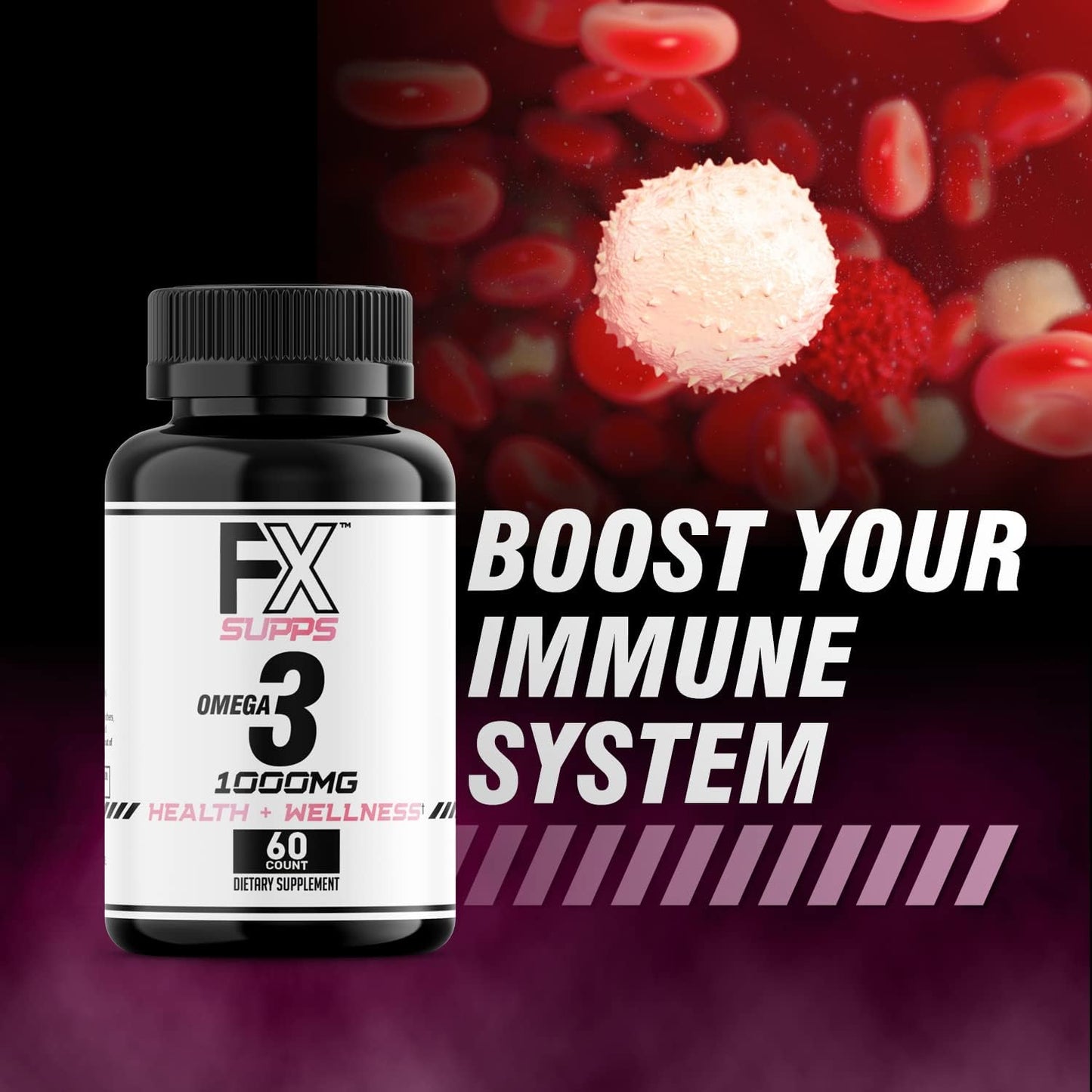 Omega-3 Fish Oil Supplement 1000mg Softgels with EPA, DHA, Essential Fatty Acids for Men and Women - Promotes Joint, Brain, and Heart Health - Vitamin Pills