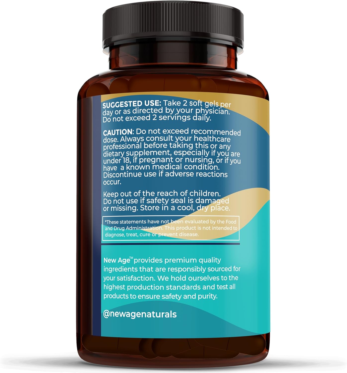 Omega 3 Fish Oil Supplement 2500mg - Non GMO, High EPA and DHA Fatty Acids - Gluten Free (360 Softgels)