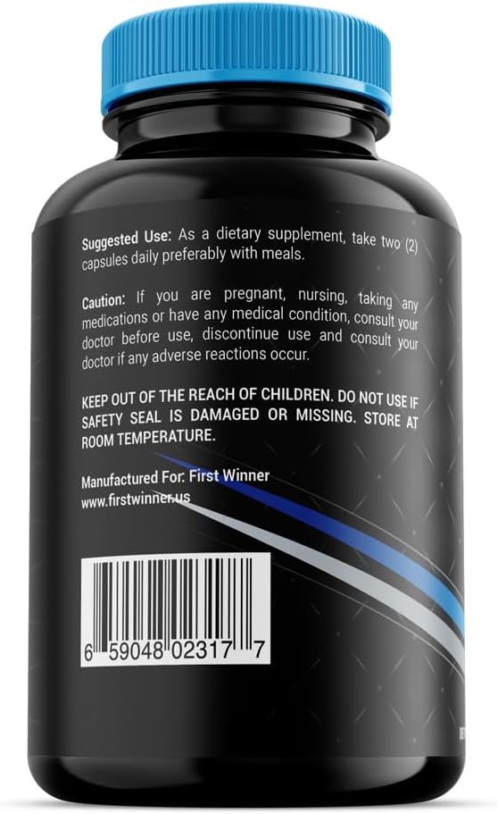 Omega 3 Fish Oil Supplement for Brain, Joints, Skin & Nails - 120 SoftGels for Men and Women - High Strength Formula