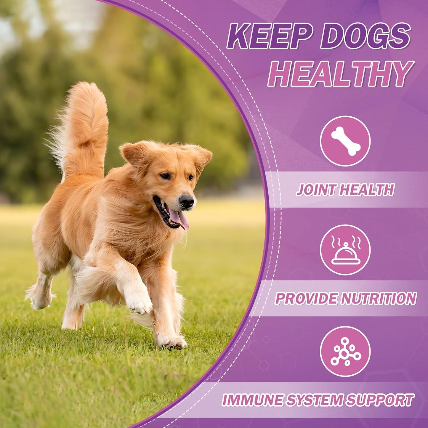 Omega 3 Fish Oil Supplement for Dogs - Skin & Coat Health, Allergy Relief, Shedding Reduction - EPA & DHA Fatty Acids - Salmon Oil - 200 Ct