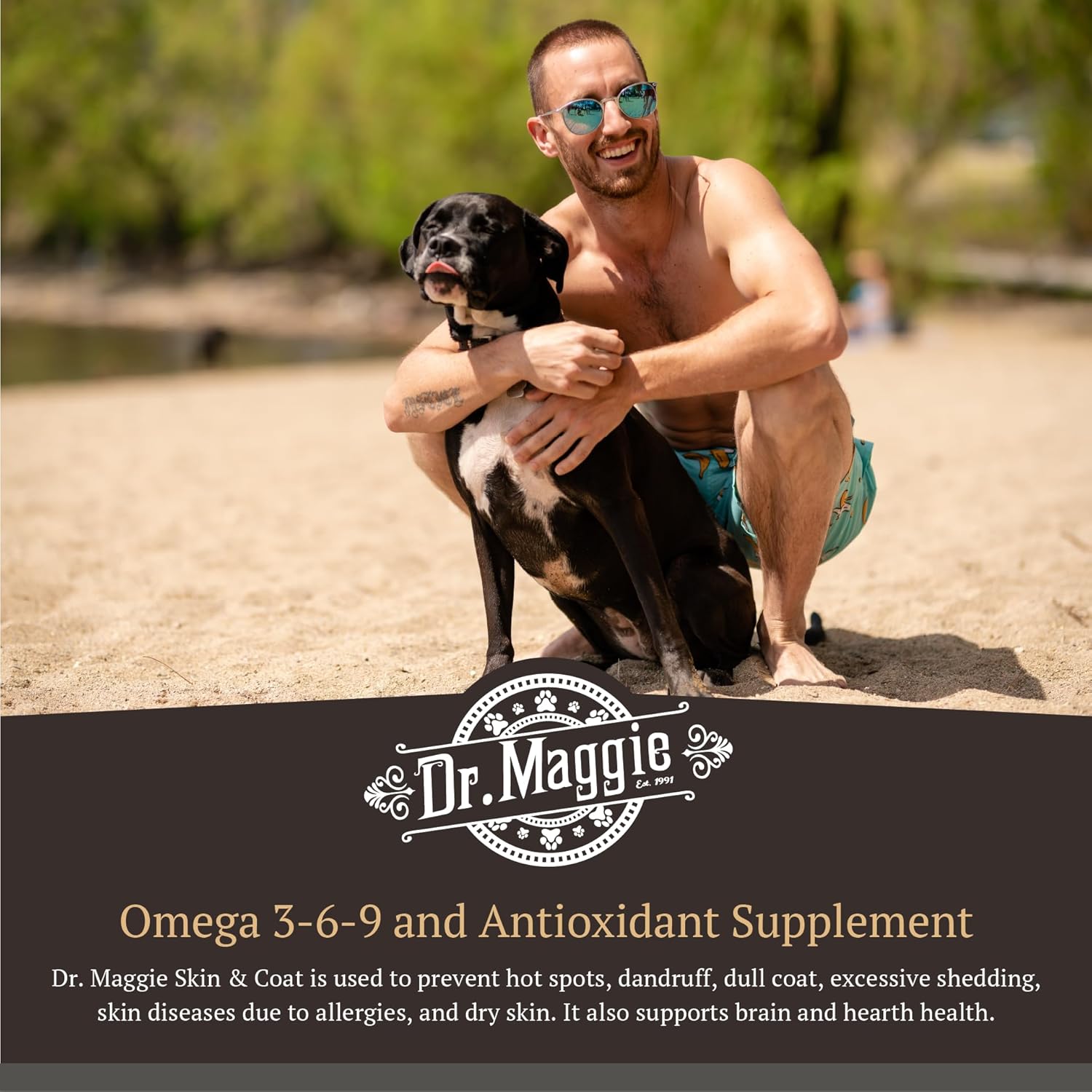 Omega 3 Fish Oil Supplement for Skin and Coat Health | Dr. Maggie | 240 ml