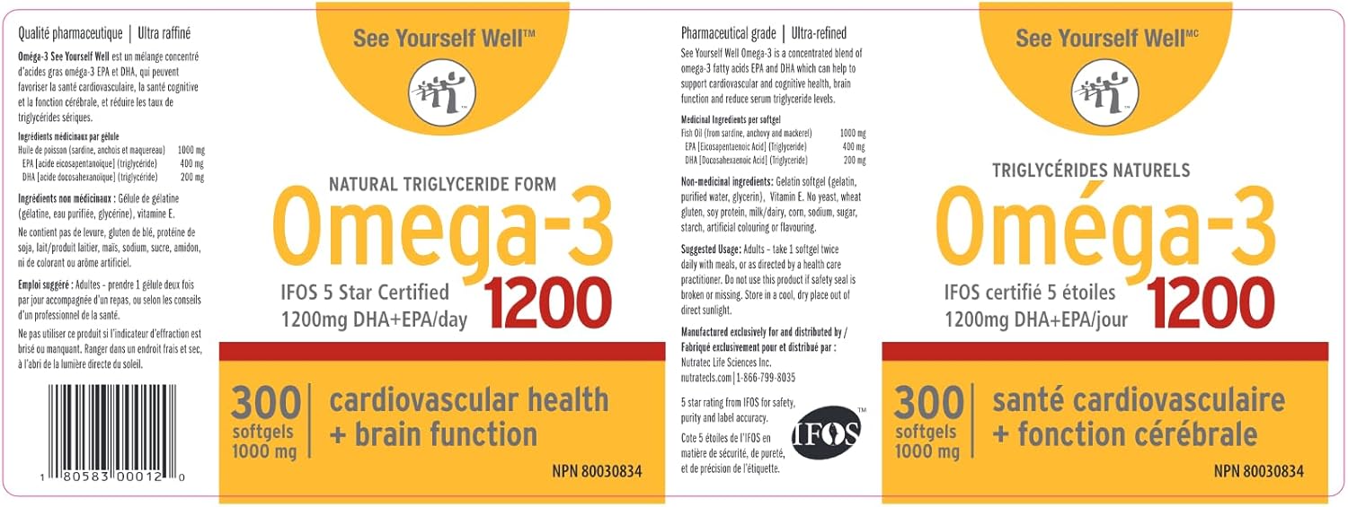 Omega 3 Fish Oil with EPA & DHA for Brain, Eye, Heart & Joint Health - 150 Softgels