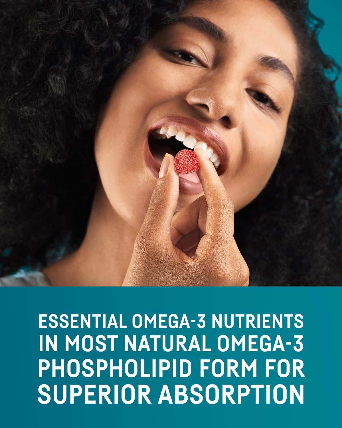 Omega-3 Gummies for Adults | Supports Heart, Brain, Joint, Eye, Skin, Immune Health | High Absorption Krill Oil Supplement | 240 Ct, 2-Pack
