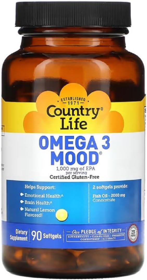 Omega 3 Mood Support Supplement by Country Life