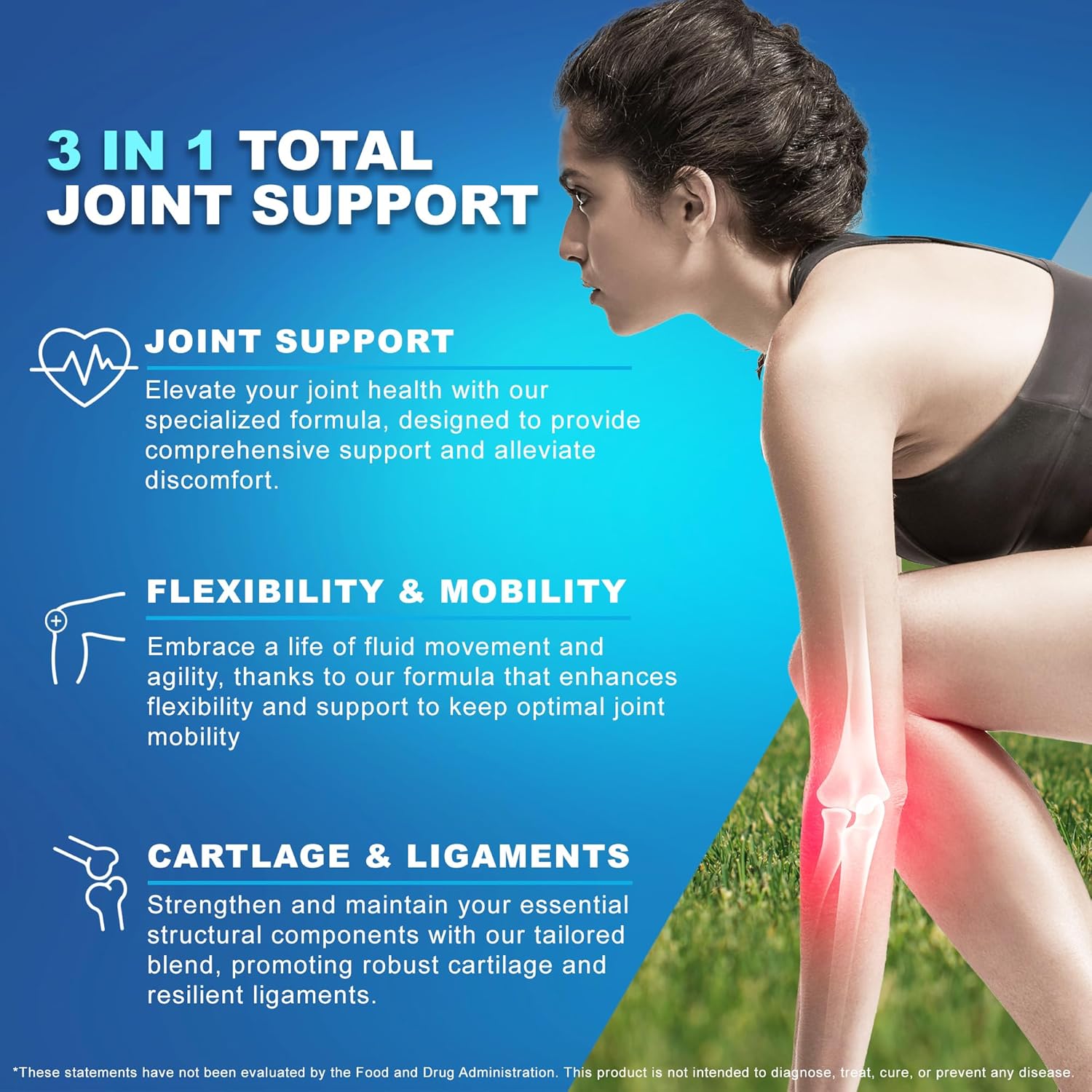 Omega 5 Fatty Acid Joint Support Supplement with Glucosamine & MSM - 80 Capsules for Relief from Joint Discomfort