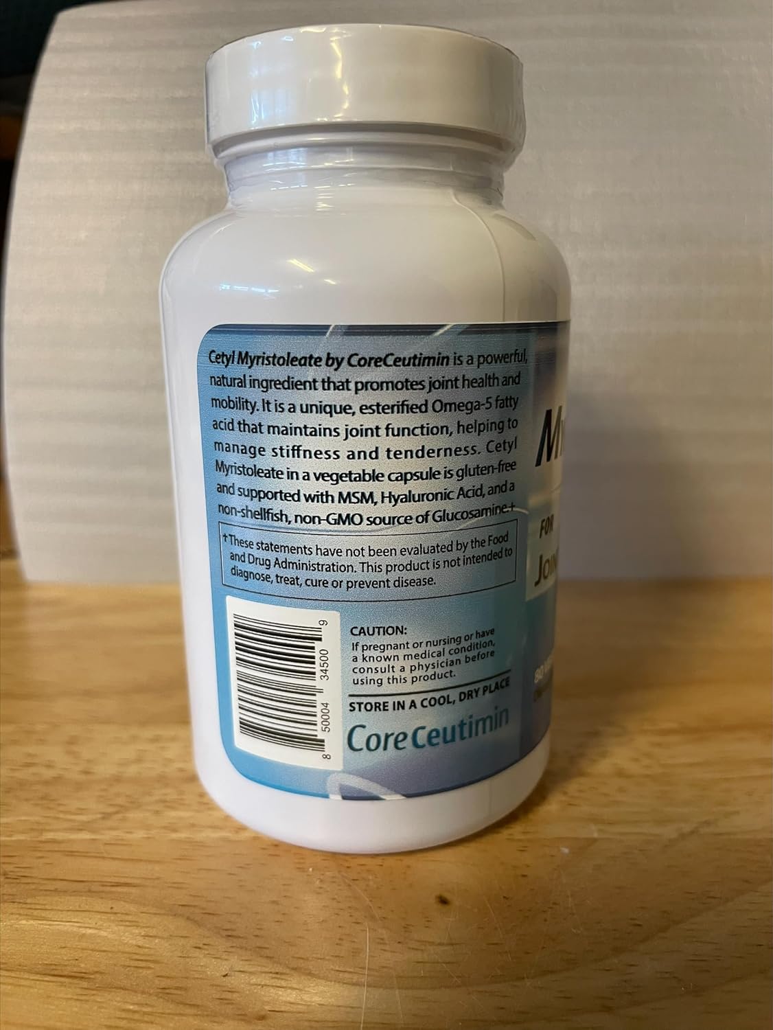 Omega 5 Fatty Acid Joint Support Supplement with Glucosamine & MSM - 80 Capsules for Relief from Joint Discomfort
